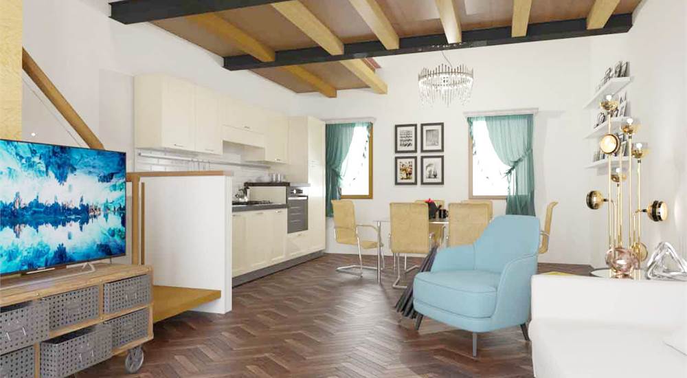 render del soggiorno