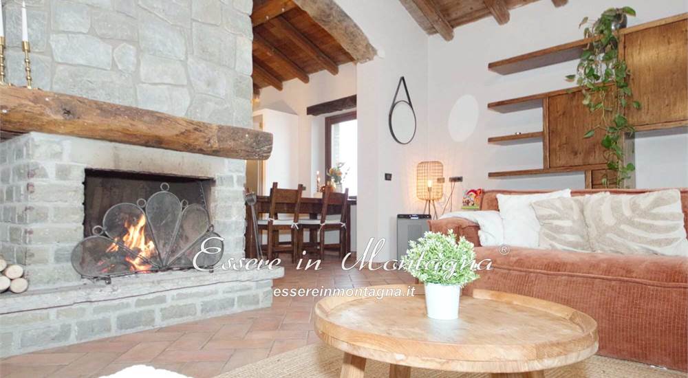 Il soggiorno open sulla cucina