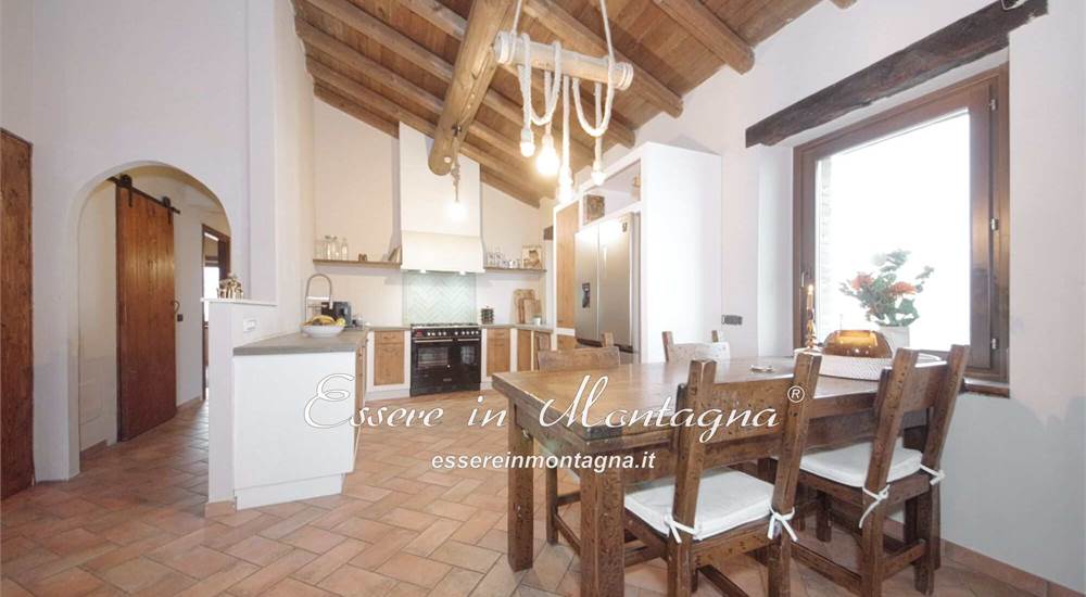 La cucina aperta sul soggiorno