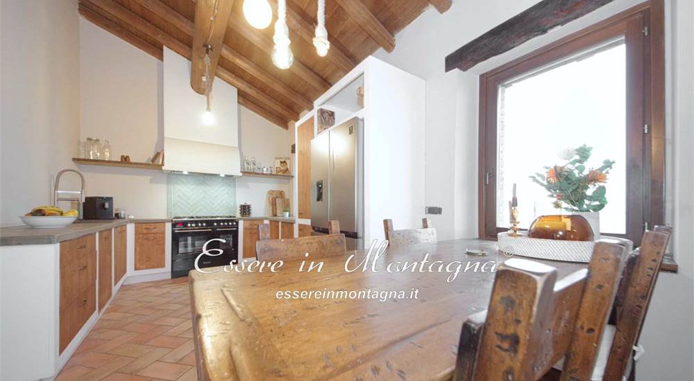 La cucina aperta sul soggiorno