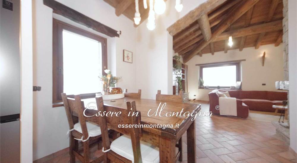 La cucina aperta sul soggiorno