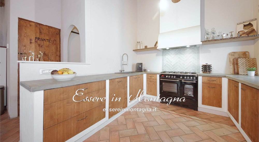 La cucina aperta sul soggiorno