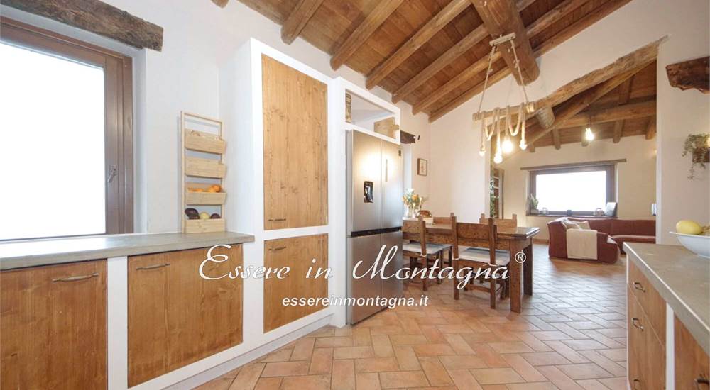 La cucina aperta sul soggiorno