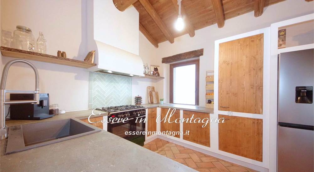 La cucina aperta sul soggiorno