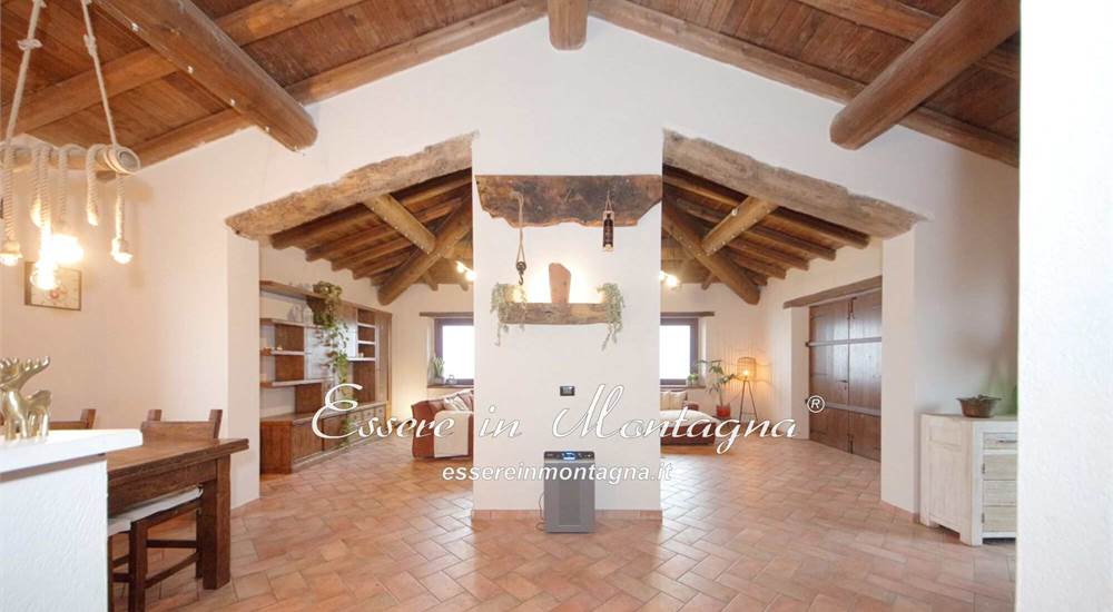 La cucina aperta sul soggiorno