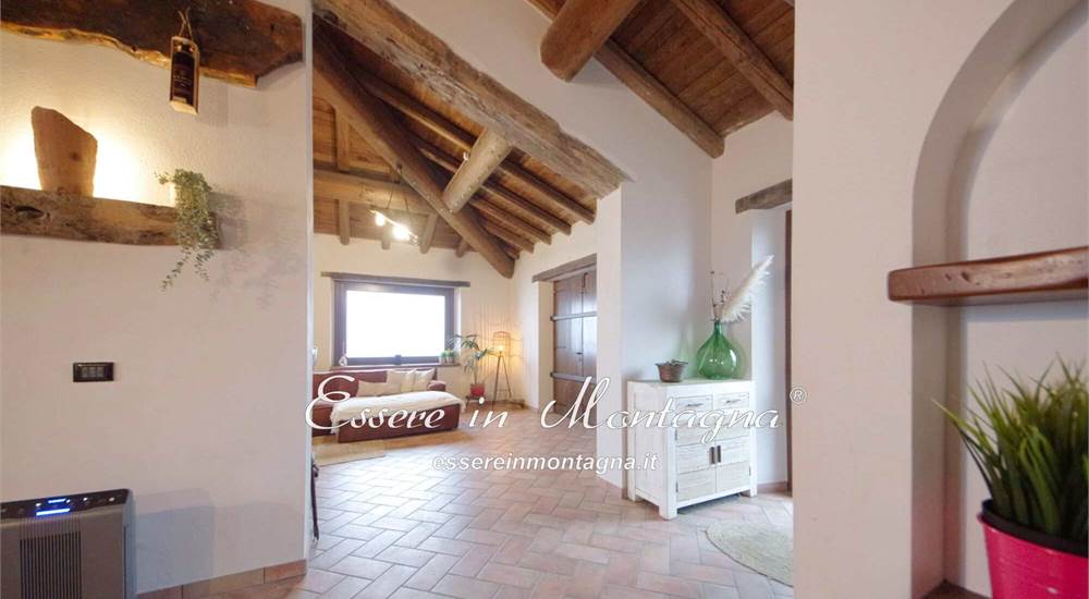 La cucina aperta sul soggiorno