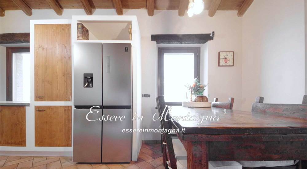 La cucina aperta sul soggiorno