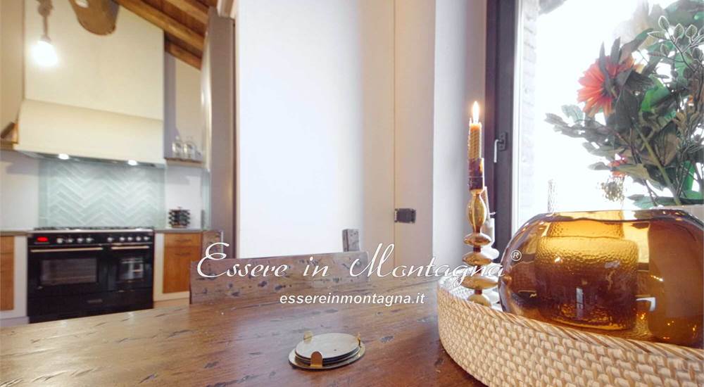 La cucina aperta sul soggiorno