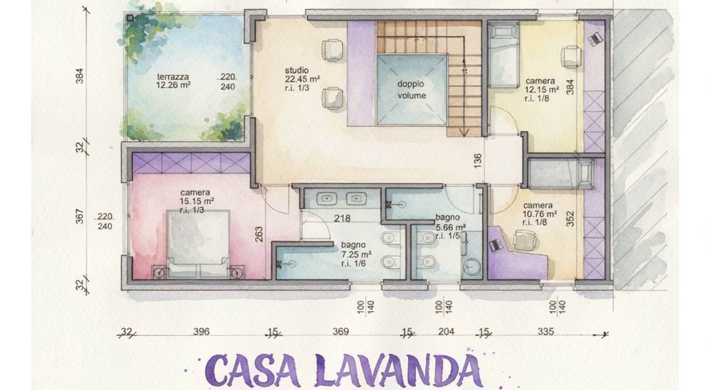 Casa Lavanda personalizzabile